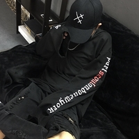 Black/white harajuku sweatshirt - Thumbnail 4