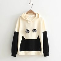 KAWAII CAT PAW HOODED SWEATER - Thumbnail 1