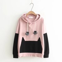 KAWAII CAT PAW HOODED SWEATER - Thumbnail 3
