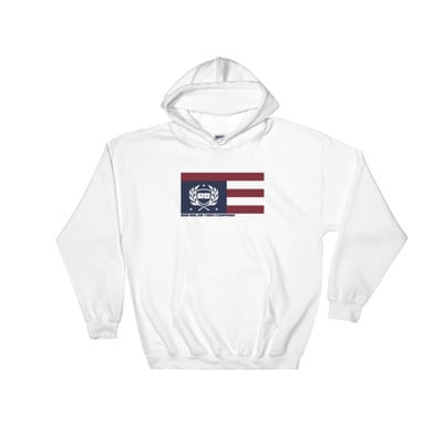 Run bklyn flag hooded sweatshirt