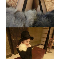 Cute Lolita Black Bow Stockings Leggings - Thumbnail 2