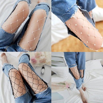 Cool pearl fishnet tights  - Thumbnail 5