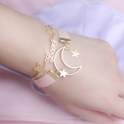 Moon Star Love Handmade Bracelet
