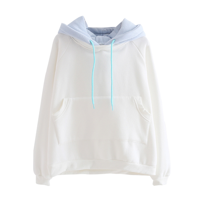 White pastel hoodie