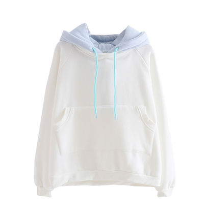 WHITE PASTEL HOODIE