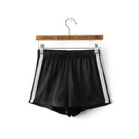 Stripe Satin Casual Shorts - Thumbnail 1