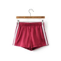 Stripe Satin Casual Shorts - Thumbnail 3