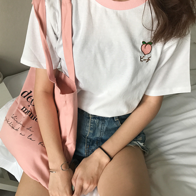Cyber fruit embrodiery tee