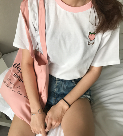CYBER FRUIT EMBRODIERY TEE