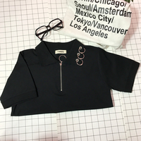 *free ship* Punk rings polo shirt - Thumbnail 2