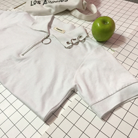 *free ship* Punk rings polo shirt - Thumbnail 3