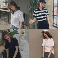 *free ship* Punk rings polo shirt - Thumbnail 4