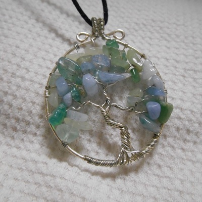 Sea colors and silver tree of life
