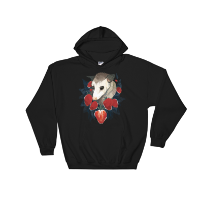Strawberry Opossum ☆ Hooded Sweatshirt
