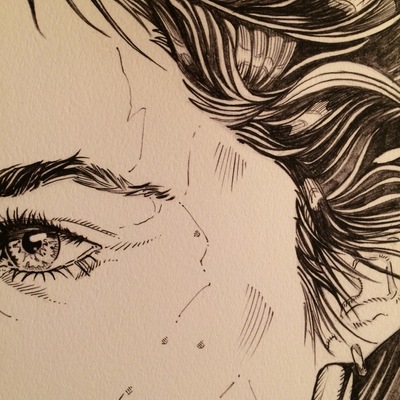 Florine in graphite no.1 print