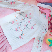 Sweet Floral Flower Embroidery Sweater - Thumbnail 3