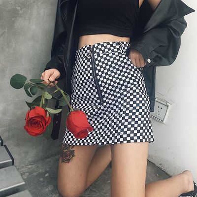 VINTAGE 90'S CHECKER SKIRT