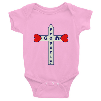 Jesus cross infant bodysuit religious baby clothes