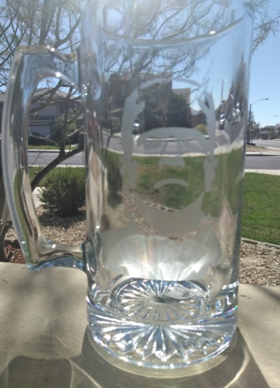 Frankenstein glass mug