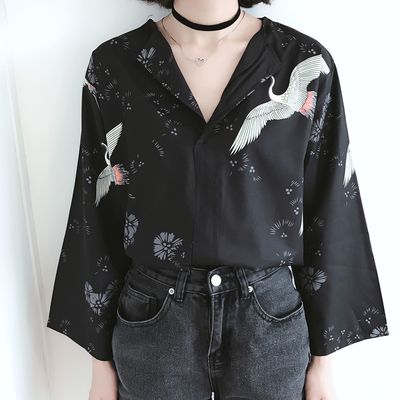 Crane chiffon blouse shirt