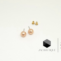 Round Stud Earrings - Set of 3 - Thumbnail 2