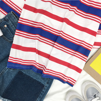 red blue stripe t-shirt - Thumbnail 4