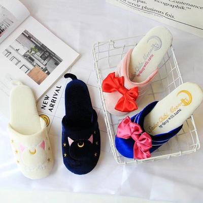 Kawaii Anime Girl Bowknot Slippers