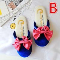 Kawaii Anime Girl Bowknot Slippers - Thumbnail 2