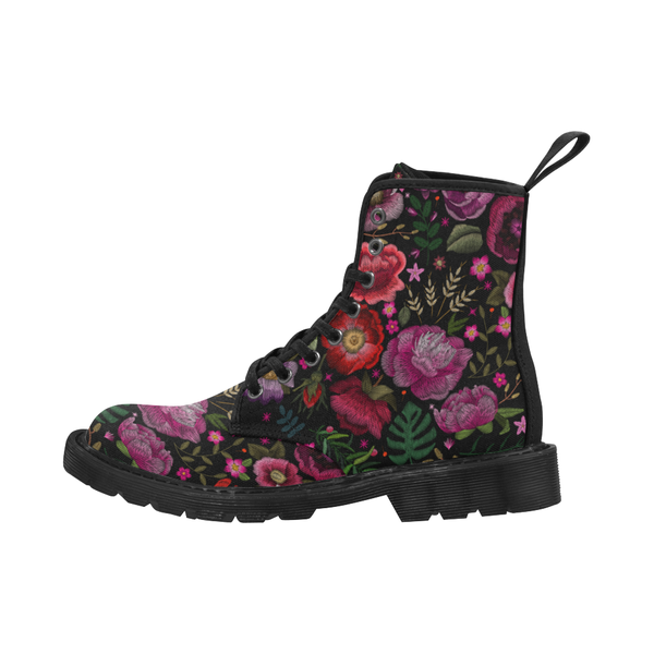 Red Flowers Women's Boot