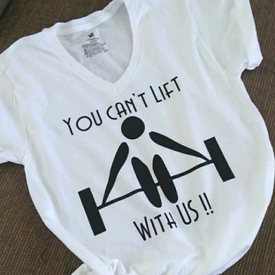 You cant lift with us tshirt 