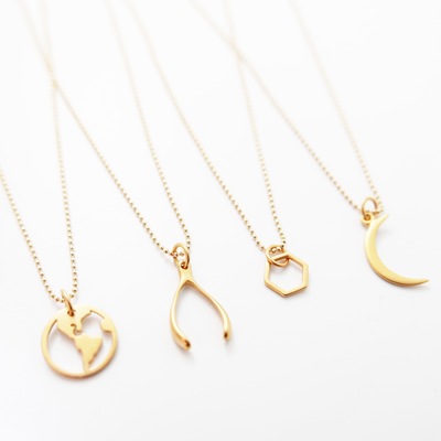 Dainty 24kt Gold Plated Sterling Silver Necklace 