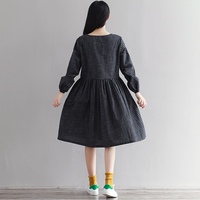 Mori Girl Autumn Fashion Dress - Thumbnail 1