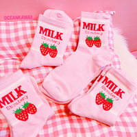 STRAWBERRY MILK SOCKS - Thumbnail 1