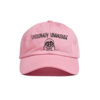 EMOTIONALLY UNAVAILABLE HAT PINK - Thumbnail 1