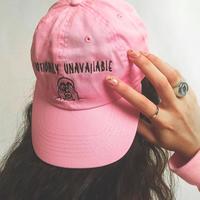EMOTIONALLY UNAVAILABLE HAT PINK - Thumbnail 3
