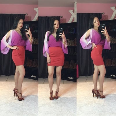 Bebe ombre bodycon dress - xs