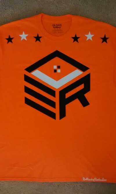 ER Cube. (Orange,Black & White) T-shirt.