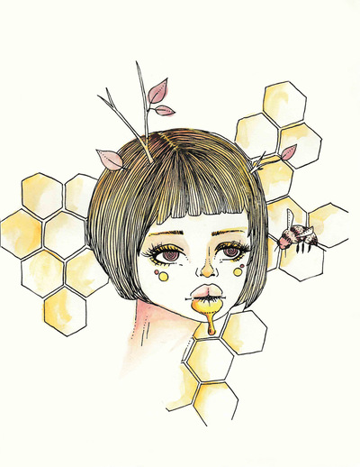 Buzzed (8.5x11 fine art print)