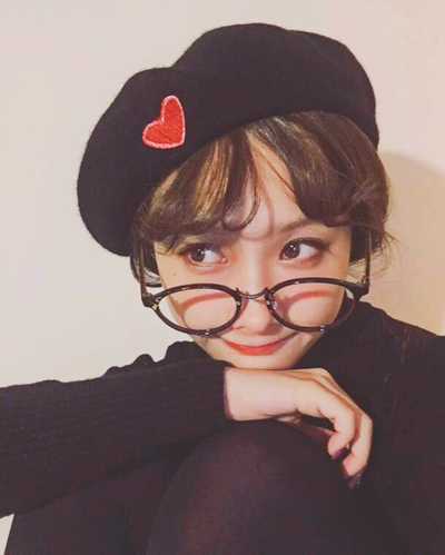 Harajuku Soft Wool Heart Embroidery Beret