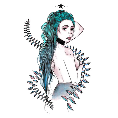 One star (8.5x11 fine art print)