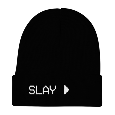 SLAY Embroidered Winter Cap - Black