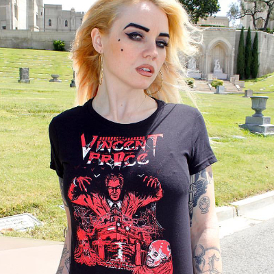 "vincent price" women's tee