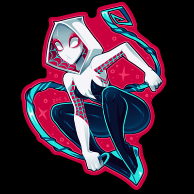 Spider gwen sticker