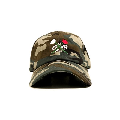 Rose collection camo dad cap