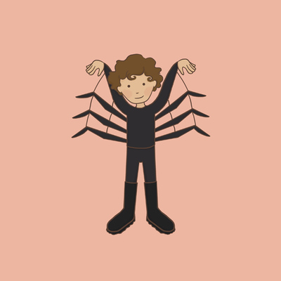 Dress up spider print