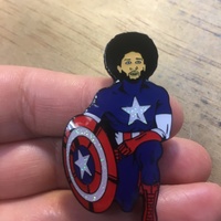 Kaeptain America Pin - Thumbnail 2