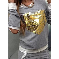 Two Piece Grey Sweatsuit  - Thumbnail 2