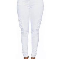 Drawstring Pencil Pants - Thumbnail 1