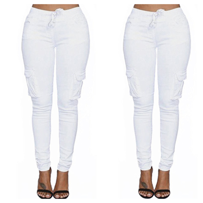 Drawstring Pencil Pants