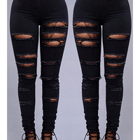 Distressed skinny jeans - Thumbnail 4